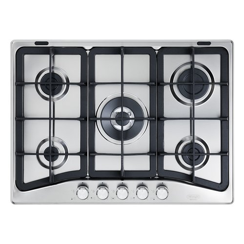DeLonghi PFI 57 GH piano cottura Acciaio inossidabile Da incasso 68 cm Gas 5 Fornello(i)