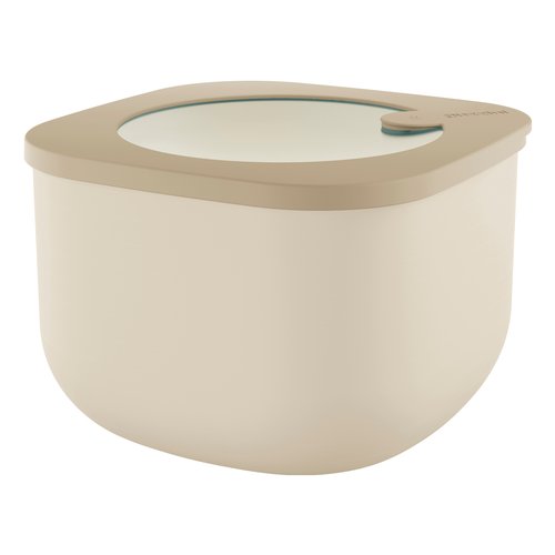 ENLOY Set di 3 contenitori per alimenti in acciaio inox, 200 ml, 1000 ml, con coperchio in vetro trasparente, ideali per caffè, tè, zucchero, farina