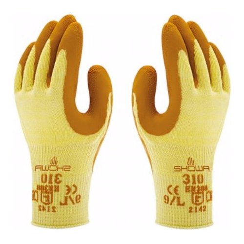 Guanti lavoro Issaline SH310 030 L SHOWA GLOVES Giallo e Arancio