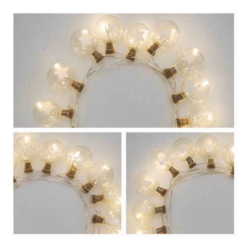 Filo luci Lotti 49178 XMAS KING Sfere Silver