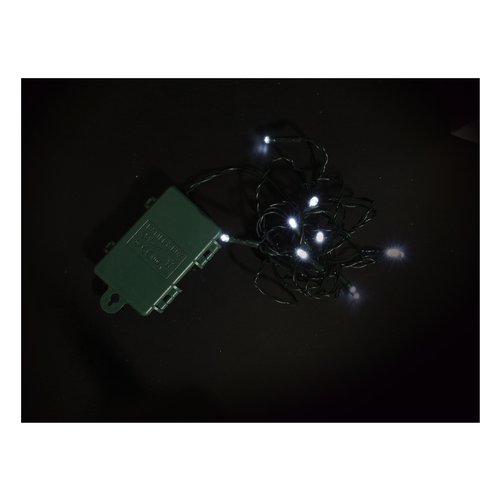 Filo luci Natale Pre Qu' Italia D1651 CHRISTMAS Nero