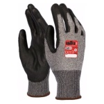 ISSALINE - Guanti antitaglio Cut Catch D4 PU 7254 Grigio/Nero taglia 10 