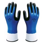 ISSALINE - Guanti da lavoro Showa Gloves 377 Blu/Nero taglia M Conformità CE EN 388 - 4121