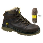 ISSALINE - Calzature da lavoro alte S3 SRC 39 Falcon Marrone scuro EN ISO 20345 S3 SRC