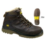 ISSALINE - Calzature da lavoro alte S3 SRC 45 Falcon Marrone scuro EN ISO 20345 S3 SRC