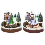 Kaemingk - Paesaggio natalizio Kaemingk 481377 Villaggio led con movimento e musi