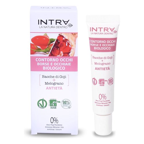 Intra Bacche Di Goji & Melograno Contorno Occhi Borse E Occhiaie Biologico 15ml
