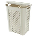 Tontarelli - Cesto portabiancheria Arianna dal caratteristico motivo ad intreccio dotato di coperchio