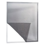 IRS - Zanzariera adesiva attaca&stacca per finestre Grigio 150 cm x 180 cm