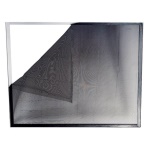 IRS - Zanzariera adesiva attaca&stacca per grandi superfici Nero 300 cm x 150 cm