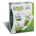FACCO - Spira Green Elettroemanatore doppio utilizzo liquido e piastrine antizanzare agli olli naturali 220-240 V fino a 45 notti di protezione 