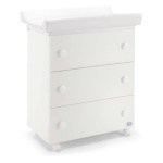 Bagnetto fasciatoio Pali 053300N TRIS 3 cassetti Bianco