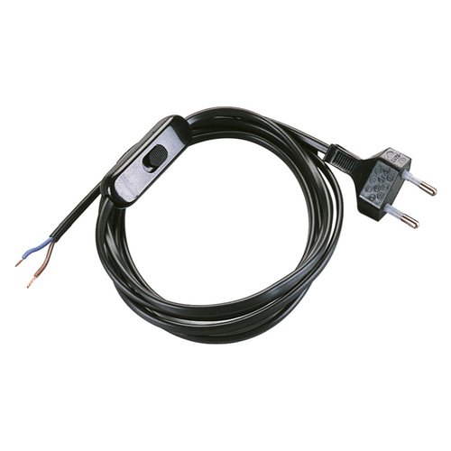 Cavo elettrico Poly Pool PP0372 2 Per abat jour con interruttore Nero 