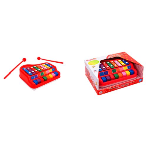 Xilopiano giocattolo Globo 05324 VITAMINA G 8 Note con bacchette