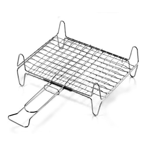Griglia barbecue Ompagrill A12737 rete doppia con piedi