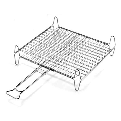 Griglia barbecue Ompagrill A14045 rete doppia con piedi