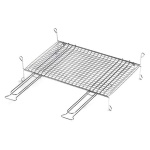 Griglia barbecue Ompagrill A14060 rete doppia con piedi