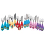 Nuby - Set posate infanzia Nuby NV0501003 Set posate inox