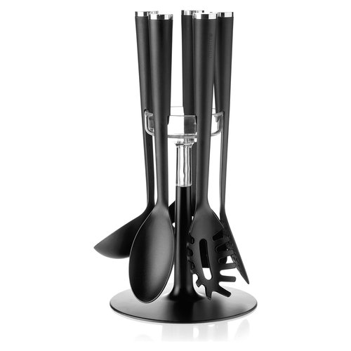 Guzzini 16980016 Set 5 mestoli antiaderente con base