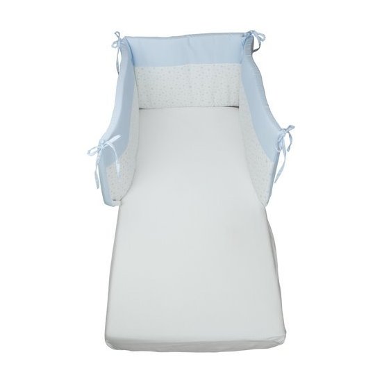 Paracolpi lettino Baby Idea P 260AZ 3 Lati Stelle azzurro