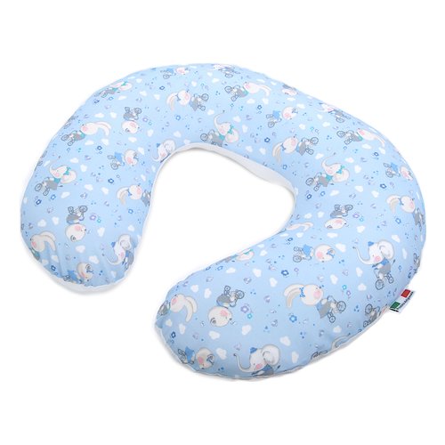 Cuscino allattamento Baby Idea 5802EAZ KIKKA Elefanti azzurri