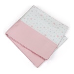 Copripiumino lettino Baby Idea 601 RS STELLE Rosa