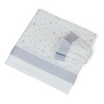 Set lenzuola lettino Baby Idea L2006VD STELLINE Completo Lilla