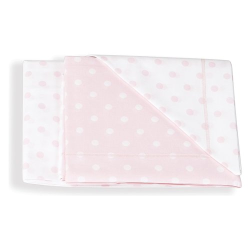 Set lenzuola lettino Italbaby 020 1005 001 POIS Completo Rosa