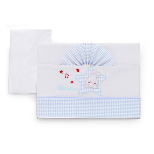 Set lenzuola lettino Italbaby 15 2010 202 STAR Completo Azzurro