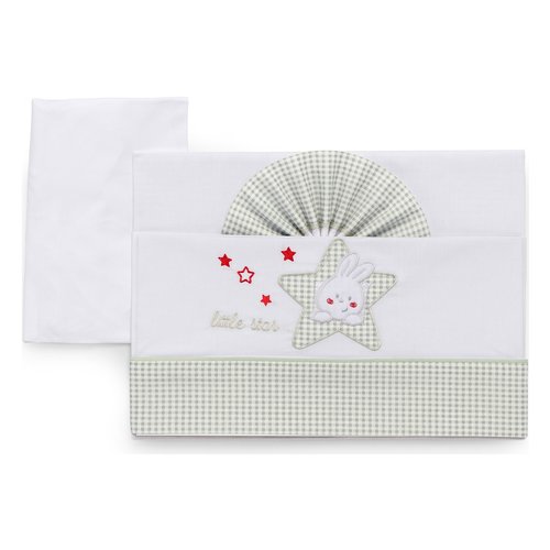 Set lenzuola lettino Italbaby 15 2010 206 STAR Completo Avorio