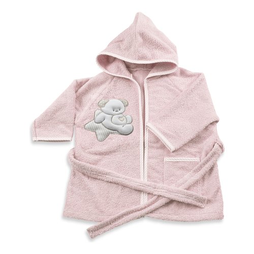 Accappatoio Italbaby 050 4050 371 SWEET Spugna Rosa