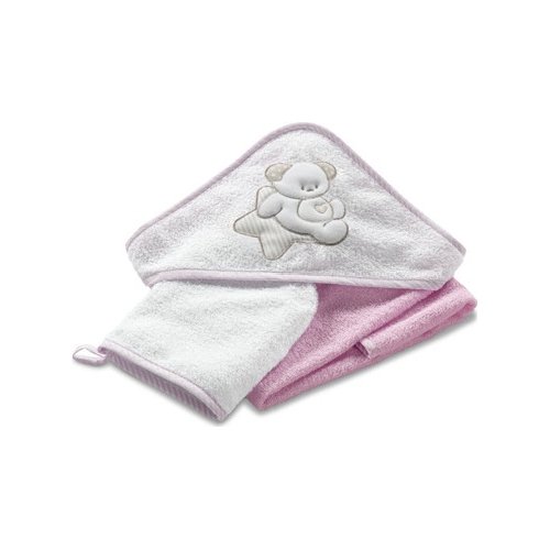 Set asciugamani Italbaby 050 4150 371 SWEET Spugna Rosa