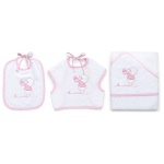 Set bavaglini Italbaby 15 5020 101 BEAR Rosa