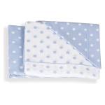 Set lenzuola lettino Italbaby 020 1005 002 POIS Completo Azzurro