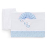Set lenzuola lettino Italbaby 15 20 102 BEAR Completo Azzurro