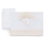 Italbaby - Lenzuola carrozzina Italbaby 15.3010.106 Bear Set culla 3 pz