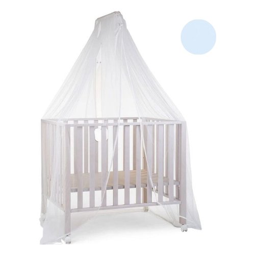 Zanzariera lettino Baby Idea 6020AZ Con Asta Bianco e Azzurro