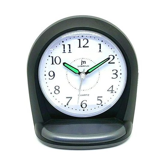 Sveglia Lowell JA7079N JUSTAMINUTE Con funzione snooze Black
