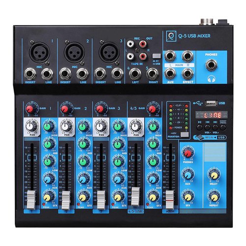 Mixer disc jockey Oqan 625809 Q5 Usb Mkii Black