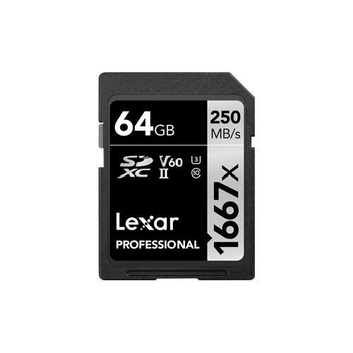 Scheda di memoria Lexar Professional 1667X 64GB SD LSD64GCB1667