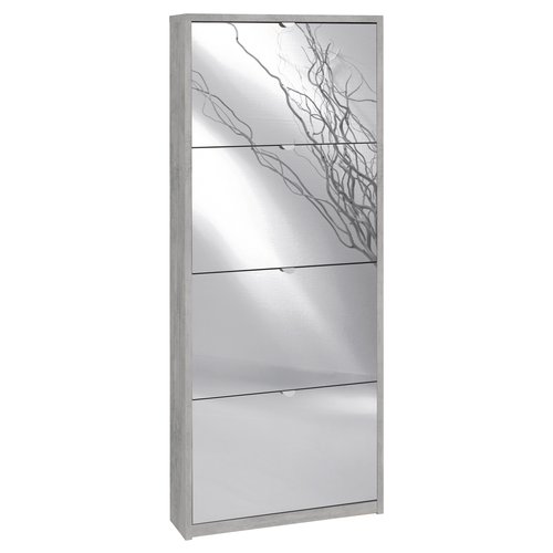 Scarpiera Sarmog 10 paia Open Cemento e specchio ASK554CESPK