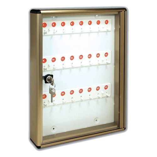 Bacheca chiavi Alubox 23BCN24 BR 24 Ganci Anodizzato bronzo