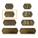 Alubox - Alubox ALUBOX TG/2 TARGA 2 NUMERI OTT BRUNITO