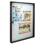 Bacheca avvisi Alubox 23BCN05VRGH 2 x A3 Grigio ghisa