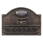 Frontale buca lettere Alubox 50A5OB SERIE ANTICA 1P e predisposizione 