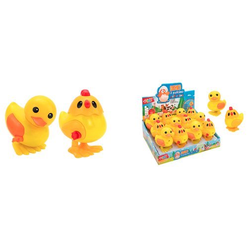 Animale giocattolo Globo 39269 W’TOY Gallo o Anatra a Molla Assortito