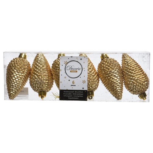 Set addobbi albero Natale Amicasa 9028570 Pigne Gold