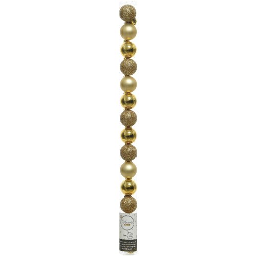 Set palline albero Natale Amicasa 9020456 Gold
