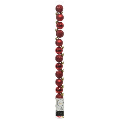 Set palline albero di natale Amicasa 9020458 Red