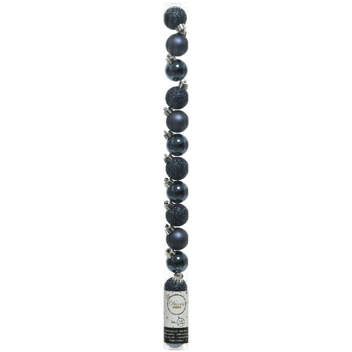 Set palline albero Natale Amicasa 9020466 Night blu